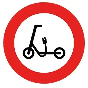 7. Entrada prohibida a vehiculos de movilidad personal R 118 7. Entrada prohibida a vehiculos de movilidad personal R 118